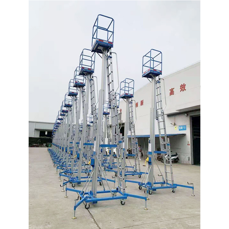 Plataforma de elevación de trabajo aéreo vertical de aluminio grande al por mayor de fábrica china