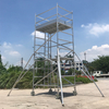 El fabricante de China proporciona una torre de andamio móvil de aluminio de montaje directamente rápido